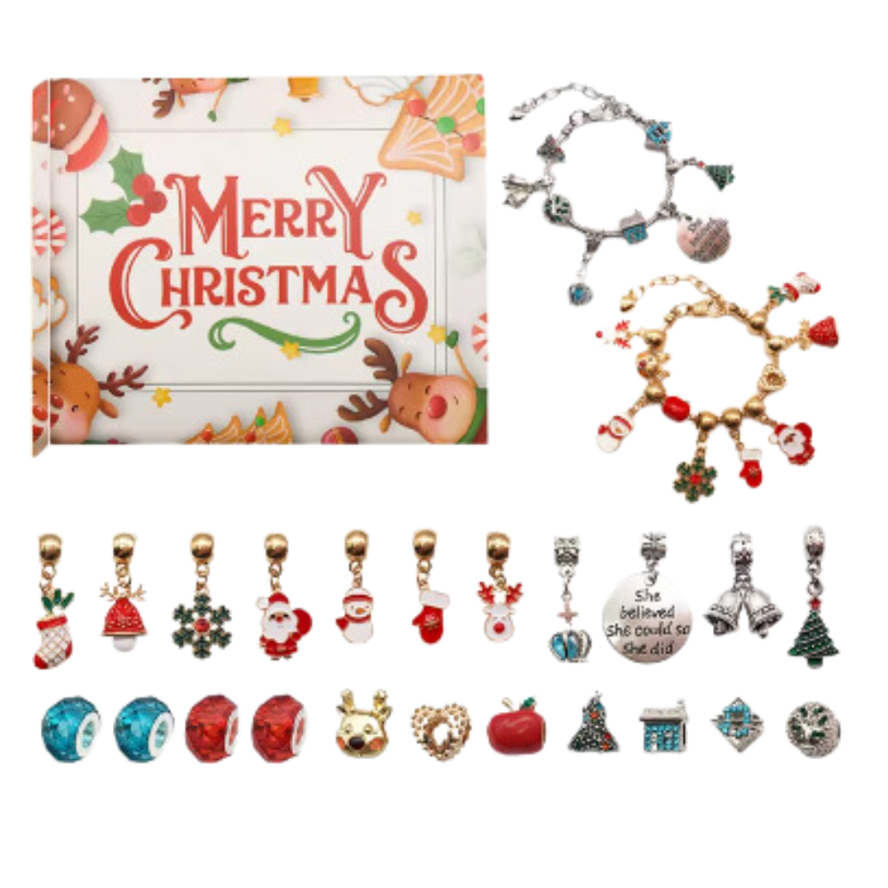 Calendario de Adviento DYI de 24 días con bisutería -Creer y encantar - Ozerty