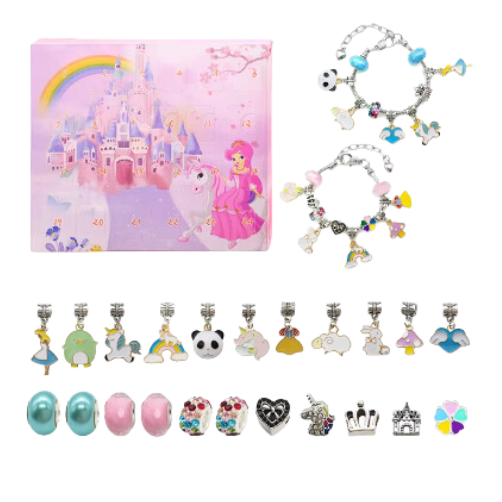 Calendario de Adviento DYI de 24 días con bisutería -Castillo - Ozerty