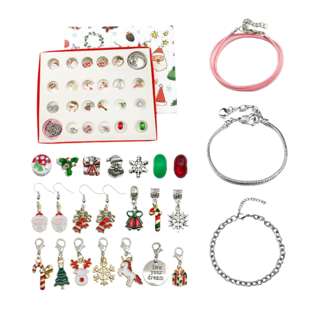 Calendario de Adviento DYI de 24 días con bisutería -Multicolor - Ozerty