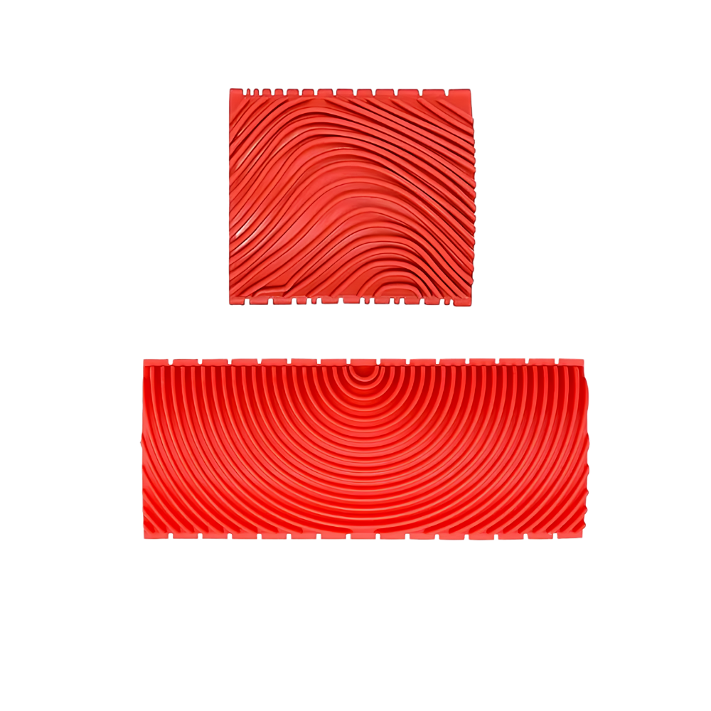 Sello de goma con patrón de vetas de madera
-Grande - Ozerty