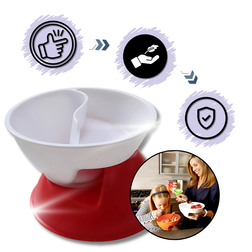 Bol para cereales con separación seco-húmedo - Ozerty