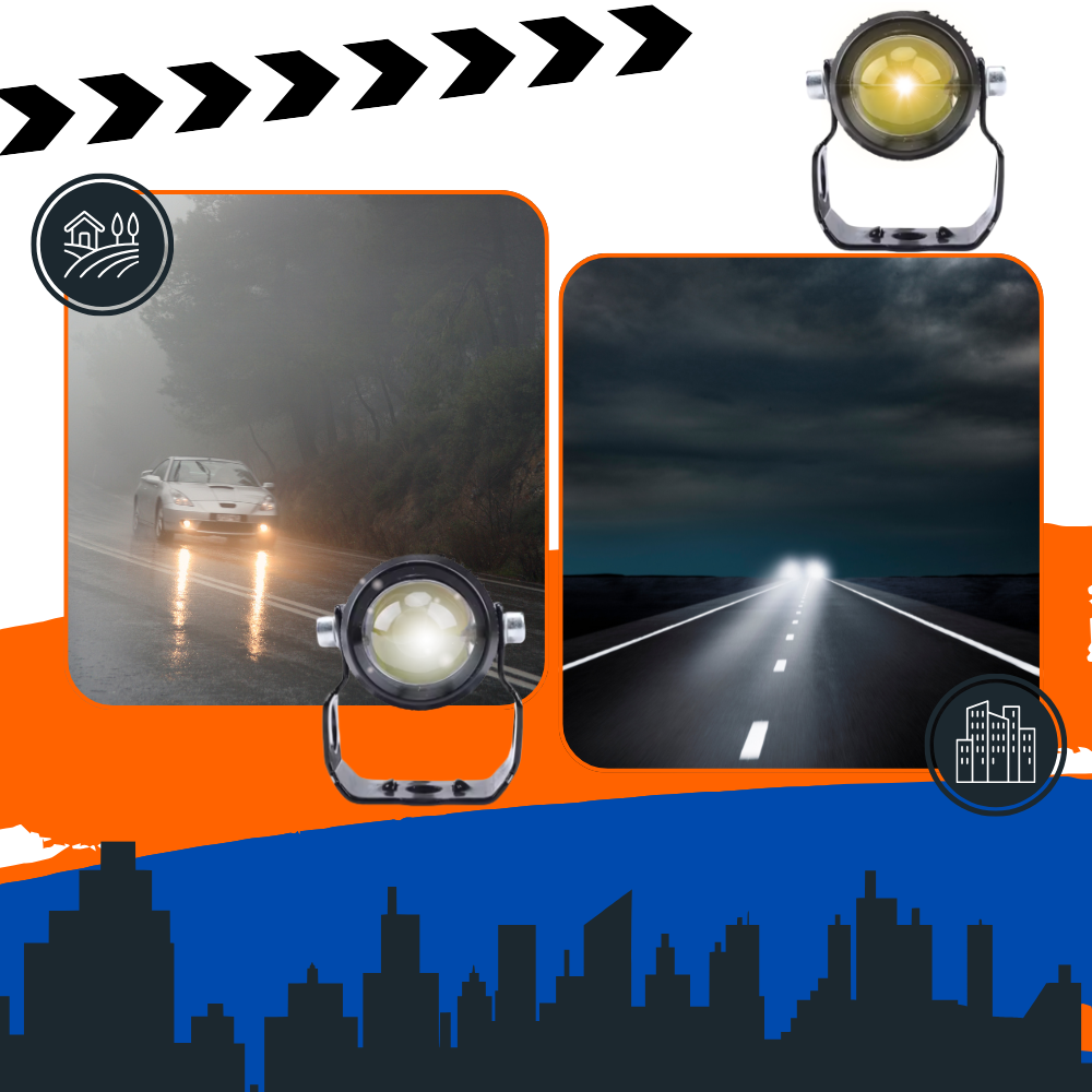 Faro doble para motocicleta - Ozerty