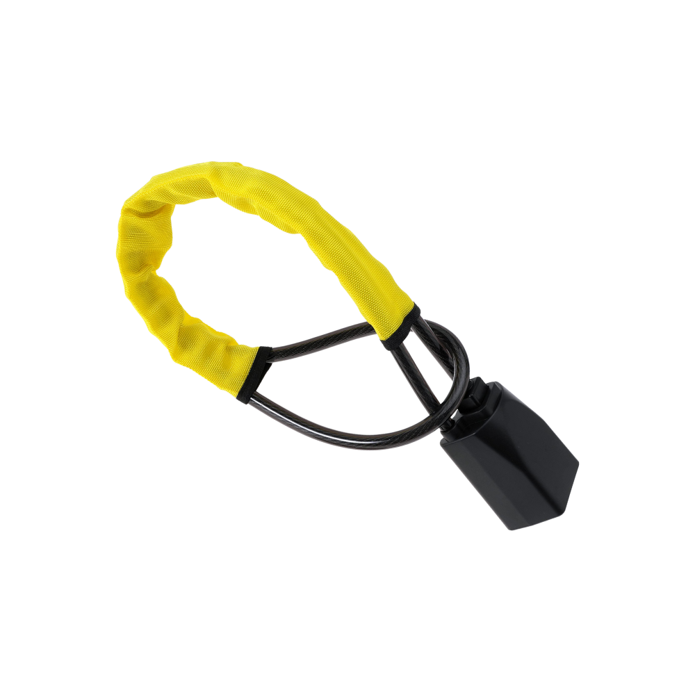 Cerradura de doble seguridad para volante -Amarillo - Ozerty