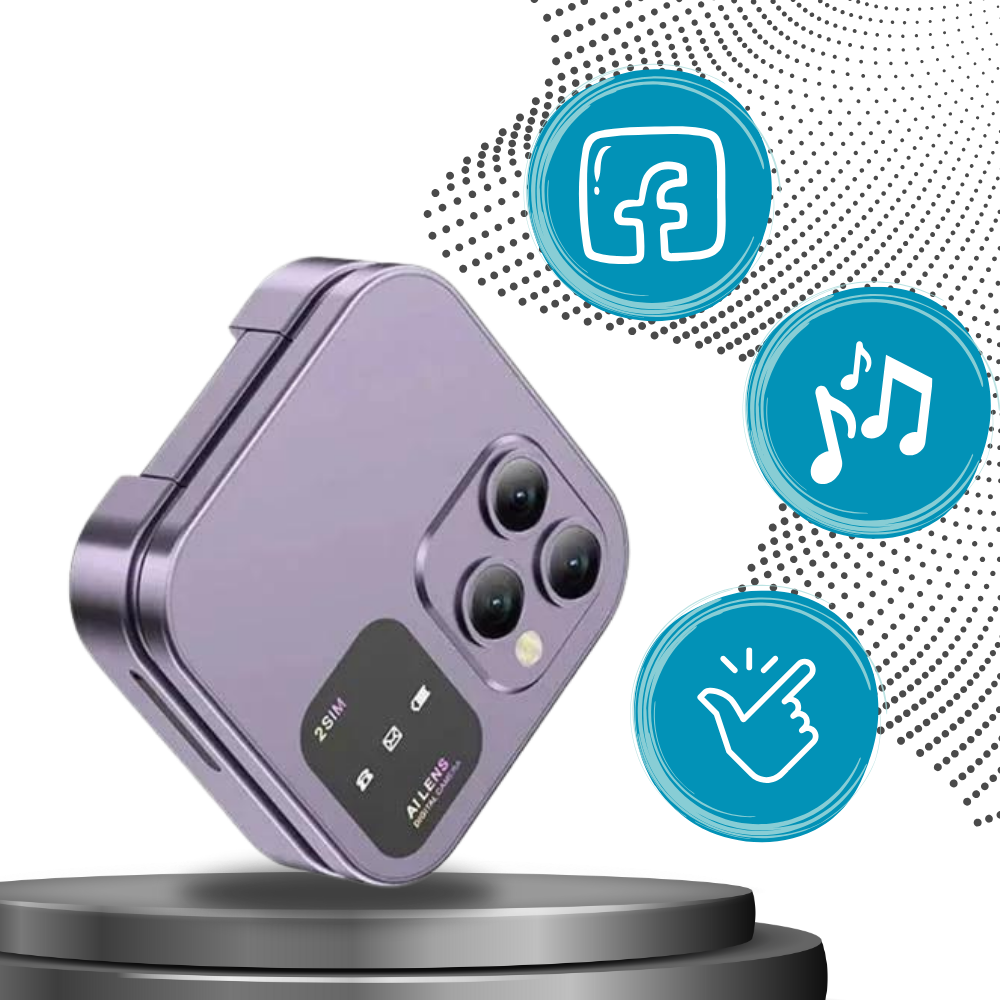 Pequeño móvil plegable de doble SIM
- Ozerty