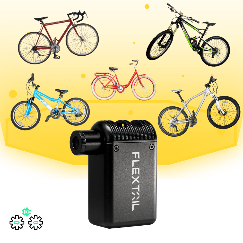 Bomba de doble válvula para neumáticos de bicicletas - Ozerty