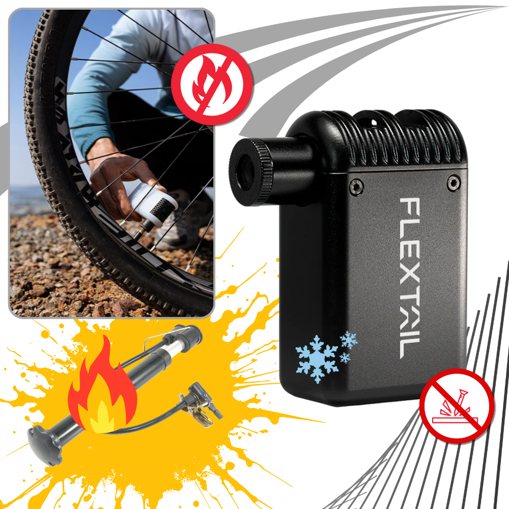 Bomba de doble válvula para neumáticos de bicicletas - Ozerty