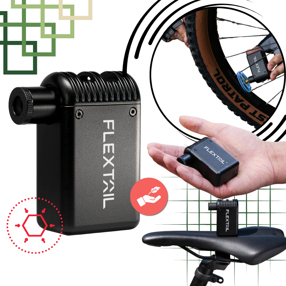 Bomba de doble válvula para neumáticos de bicicletas - Ozerty