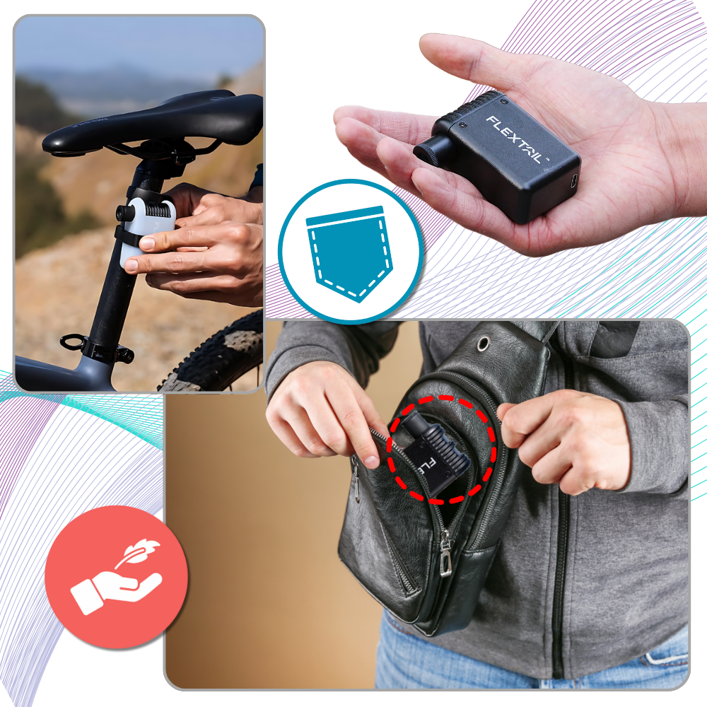 Bomba de doble válvula para neumáticos de bicicletas - Ozerty