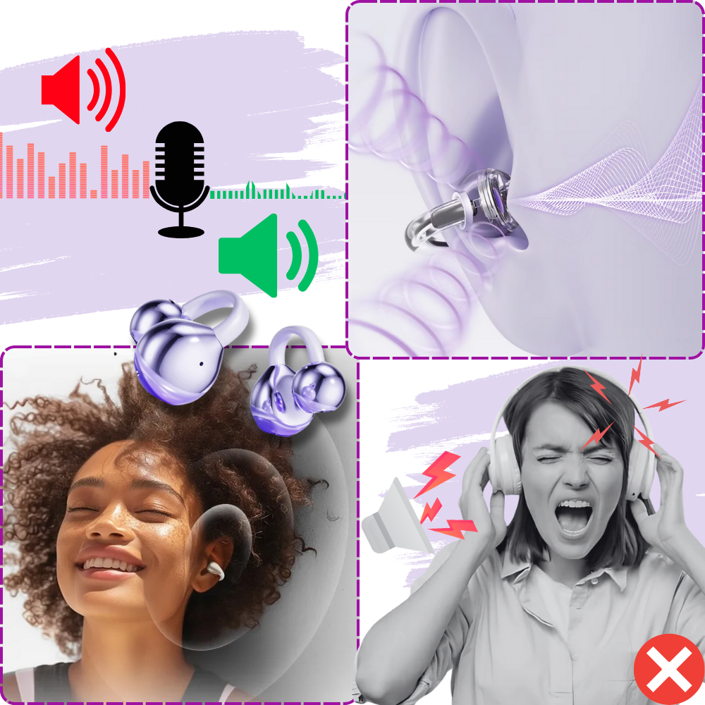 Auriculares de clip DualSync - Ozerty