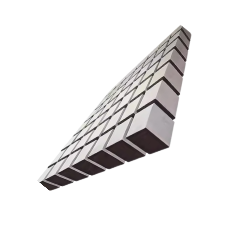 Adhesivo decorativo Easy Stick con ilusión óptica 3D -Cuadrícula infinita - Ozerty