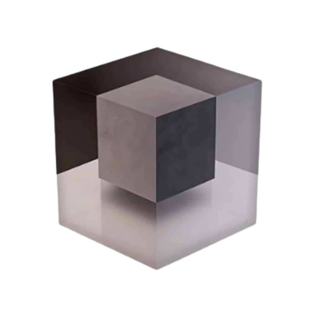 Adhesivo decorativo Easy Stick con ilusión óptica 3D -Cubo vacío - Ozerty