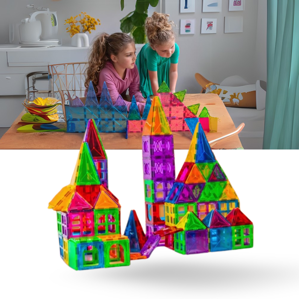 Bloques de construcción magnéticos y educativos - Ozerty
