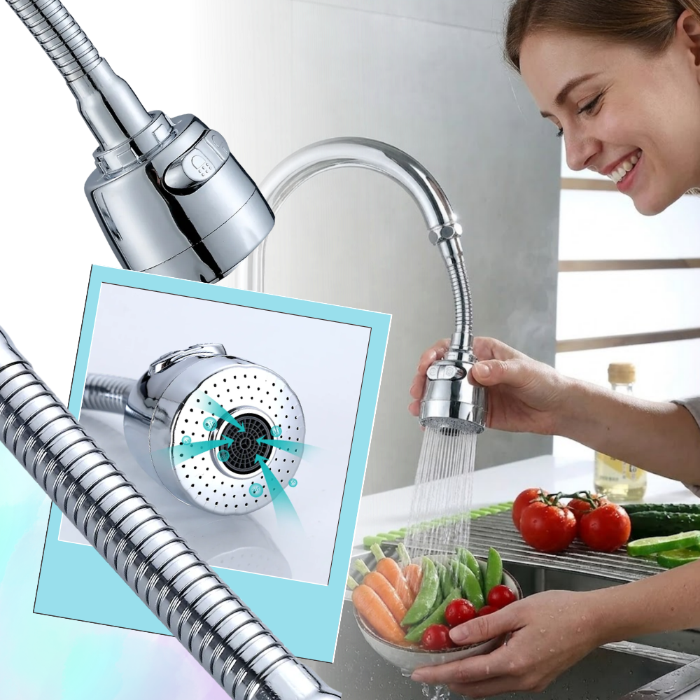 Aireador para grifo de cocina de alta presión sin esfuerzo - Ozerty