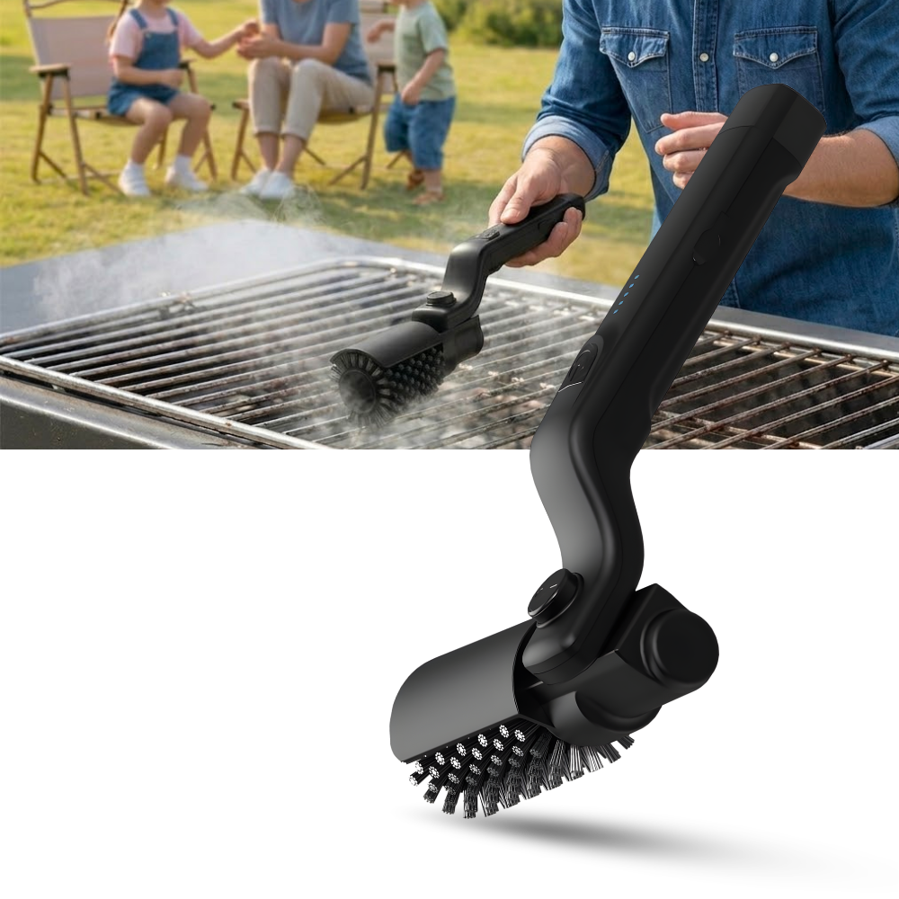 Cepillo para parrilla inalámbrico, cómodo y sin esfuerzo - Ozerty