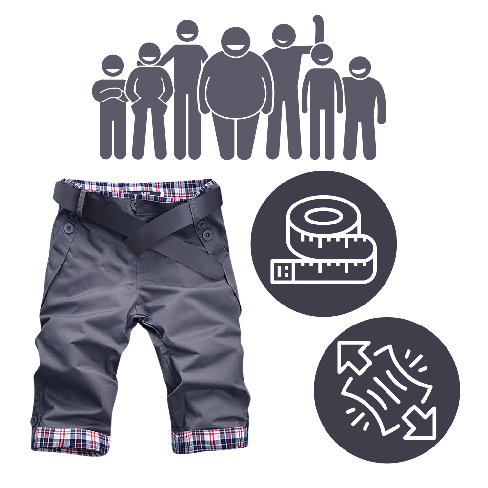 Pantalones cortos estilo cargo elegante para hombre
- Ozerty