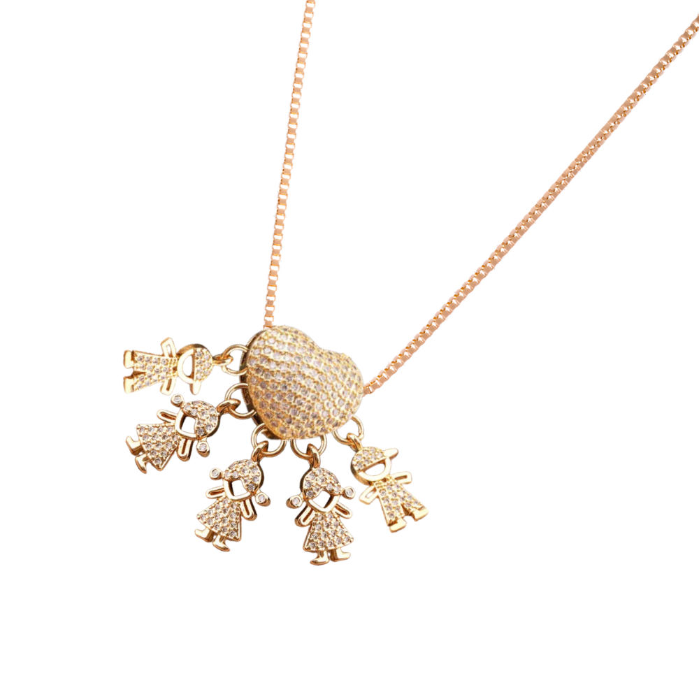 Elegante collar para madres
-2 Niños 3 Niñas - Ozerty