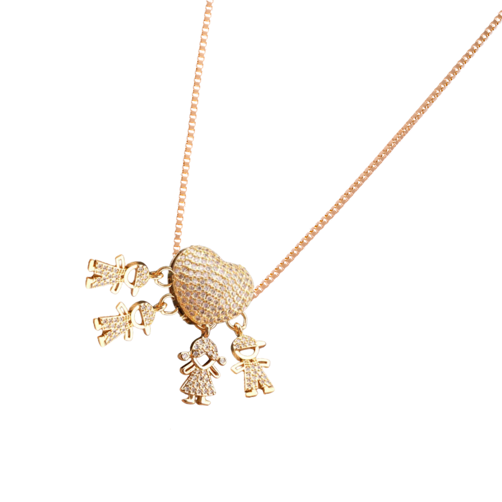 Elegante collar para madres
-3 Niños 1 Niña - Ozerty