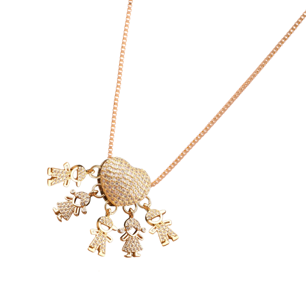 Elegante collar para madres
-2 Niñas 3 Niños - Ozerty