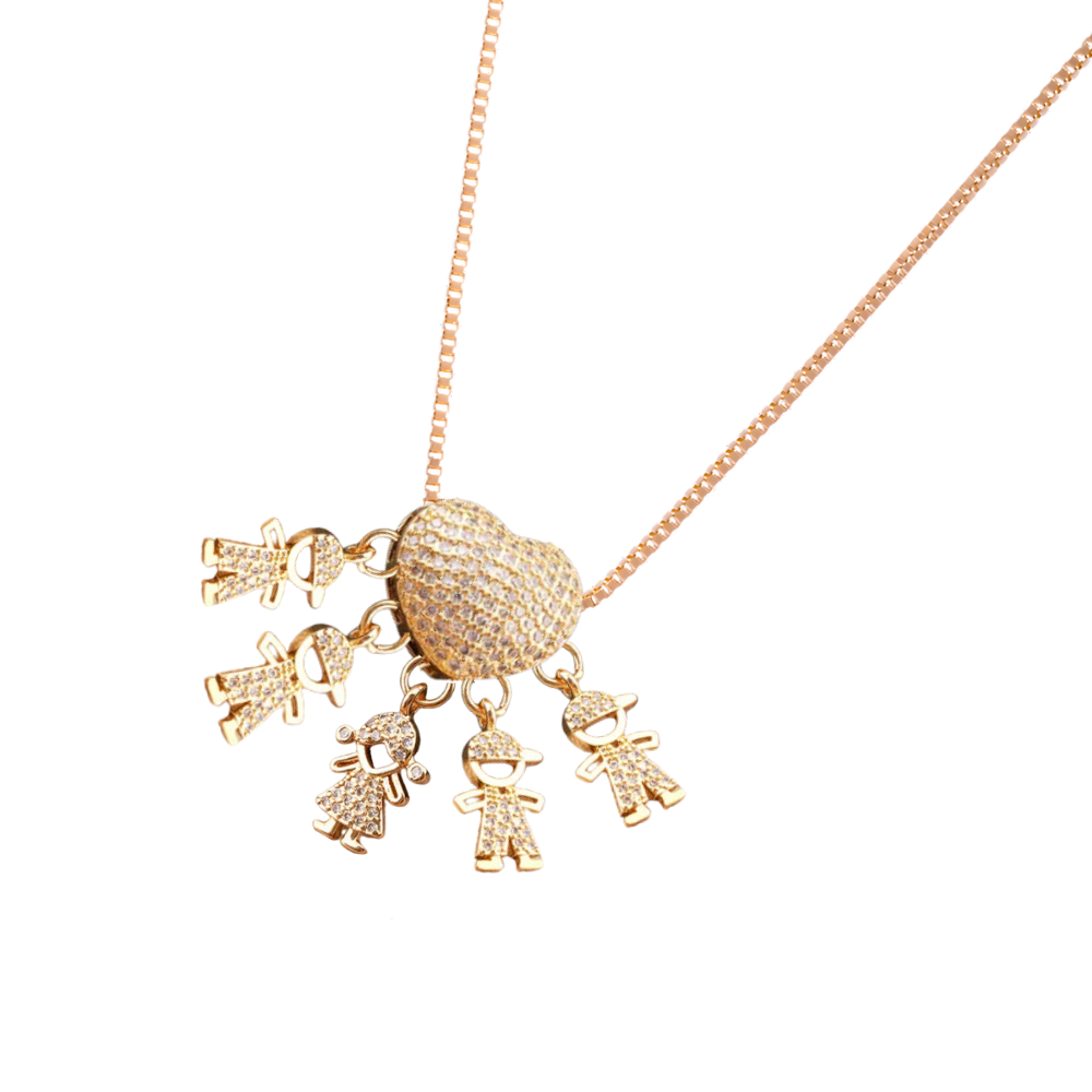 Elegante collar para madres
-1 Niña 4 Niños - Ozerty, Elegante collar para madres
-1 Niña - Ozerty