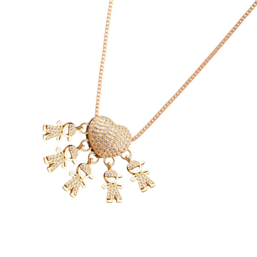 Elegante collar para madres
-5 Niños - Ozerty