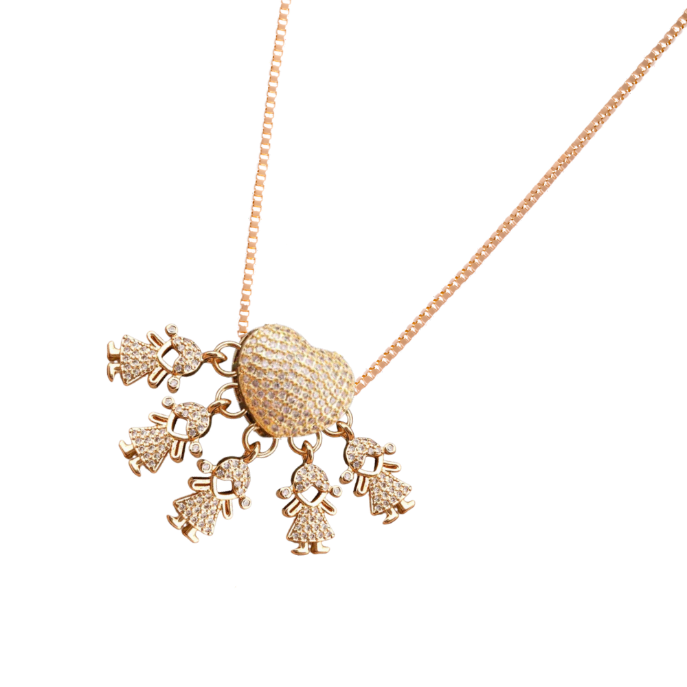 Elegante collar para madres
-5 Niñas - Ozerty