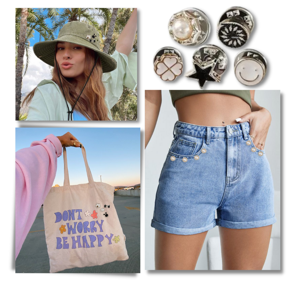 Elegantes broches de botón sin costura
- Ozerty