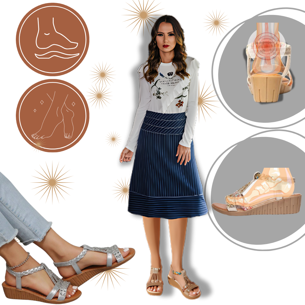 Elegantes sandalias ortopédicas Boho
- Ozerty