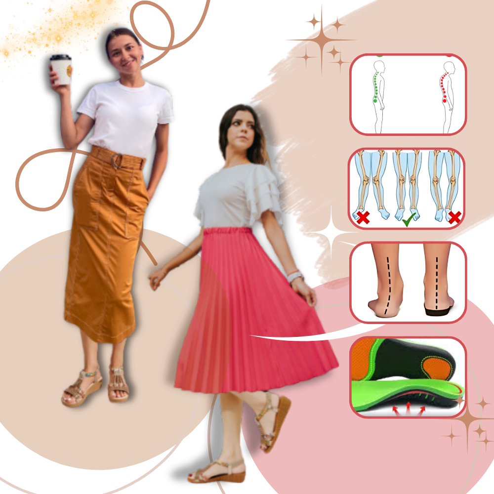 Elegantes sandalias ortopédicas Boho
- Ozerty