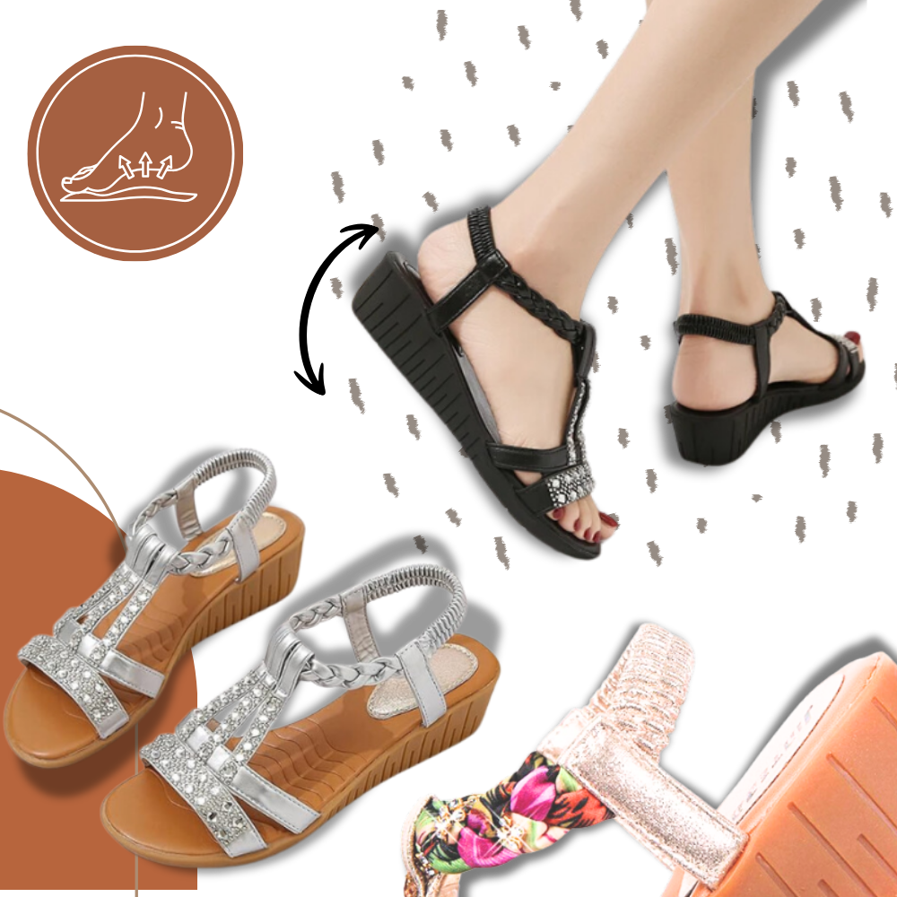 Elegantes sandalias ortopédicas Boho
- Ozerty