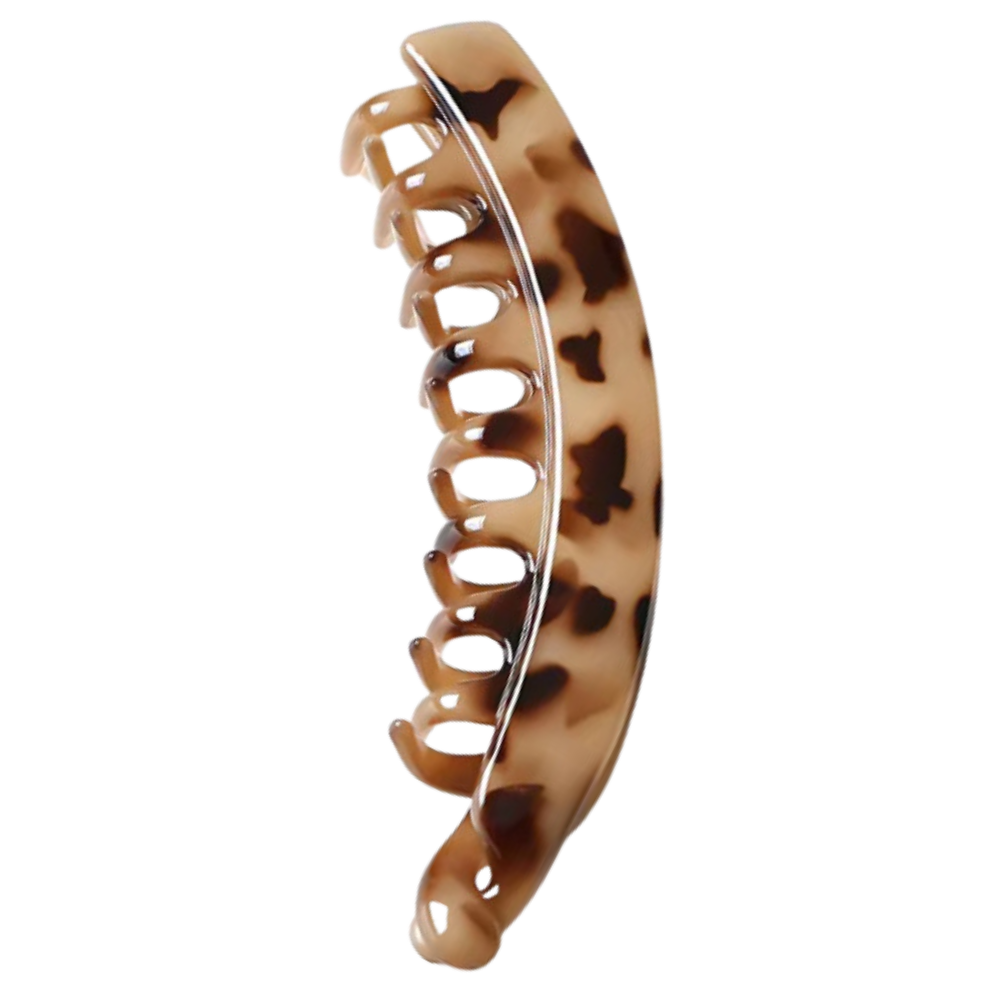 Elegante pinza para coletas -Beige manchado - Ozerty