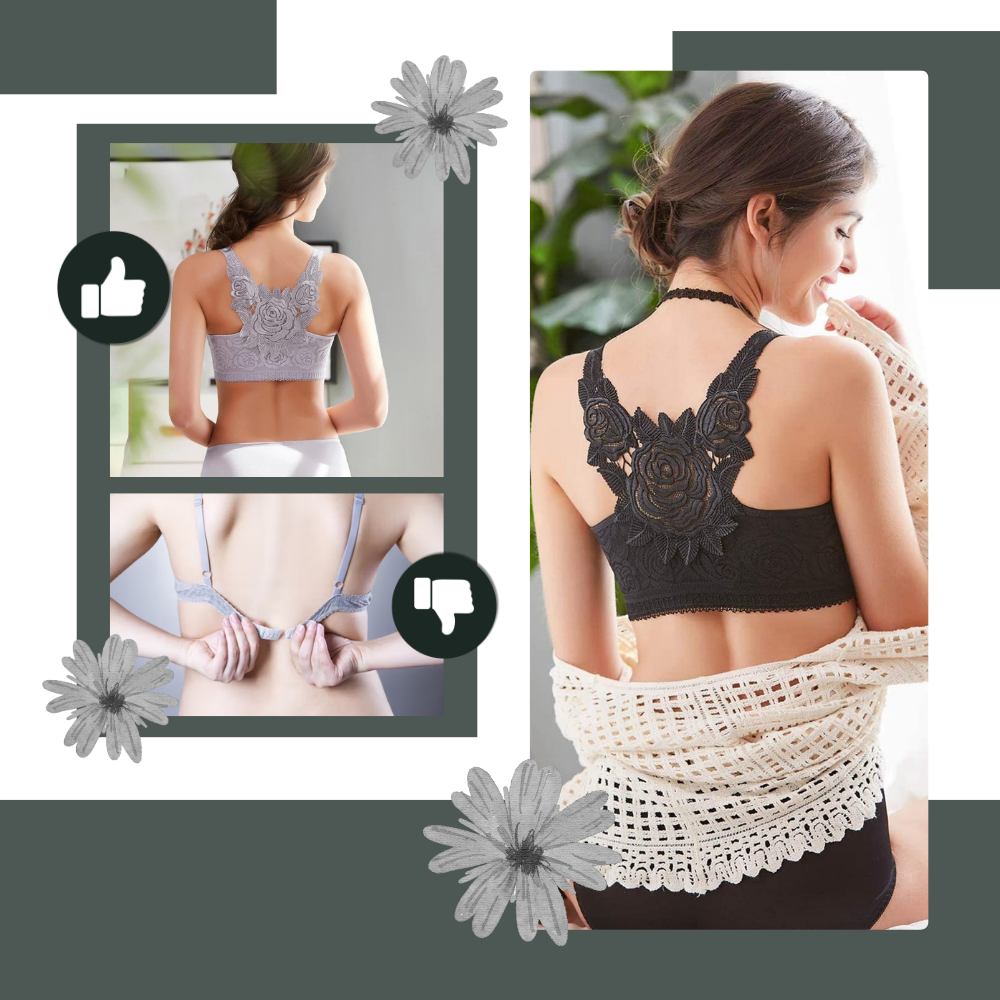 Elegante sujetador push-up de encaje - Ozerty