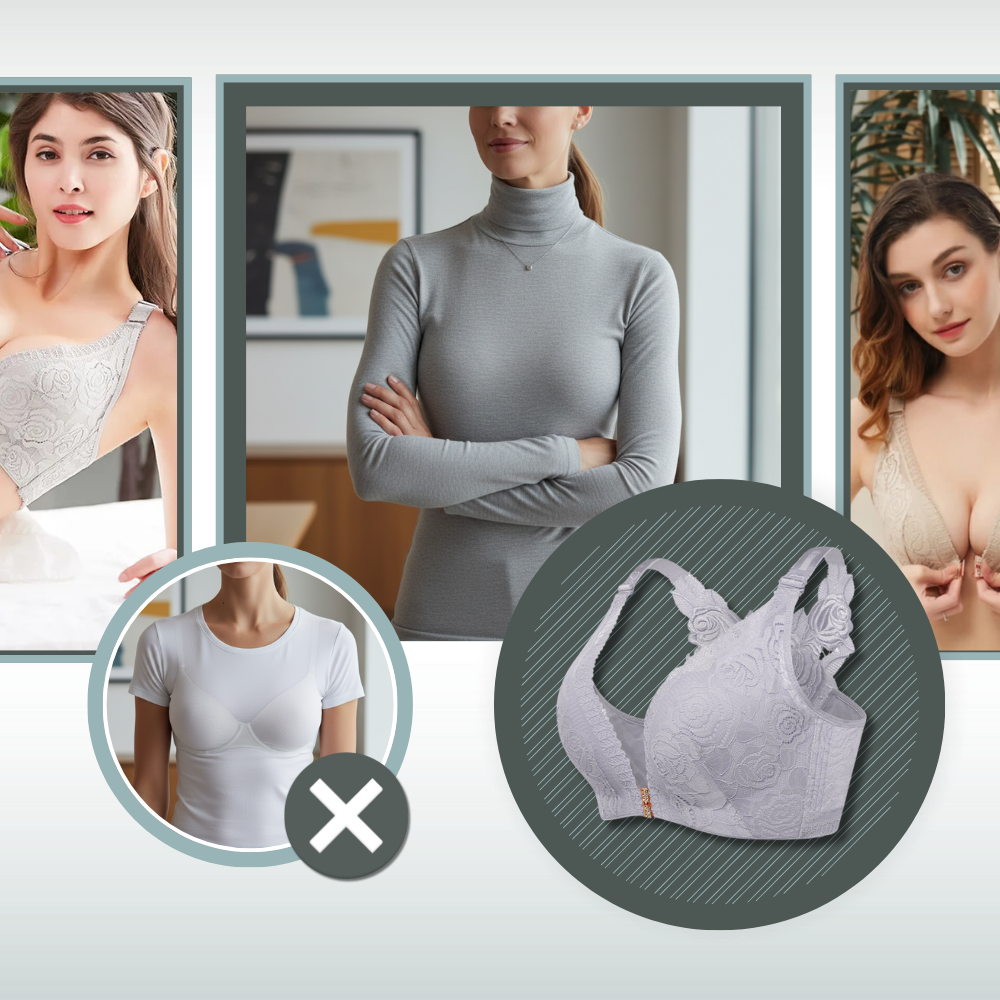 Elegante sujetador push-up de encaje - Ozerty