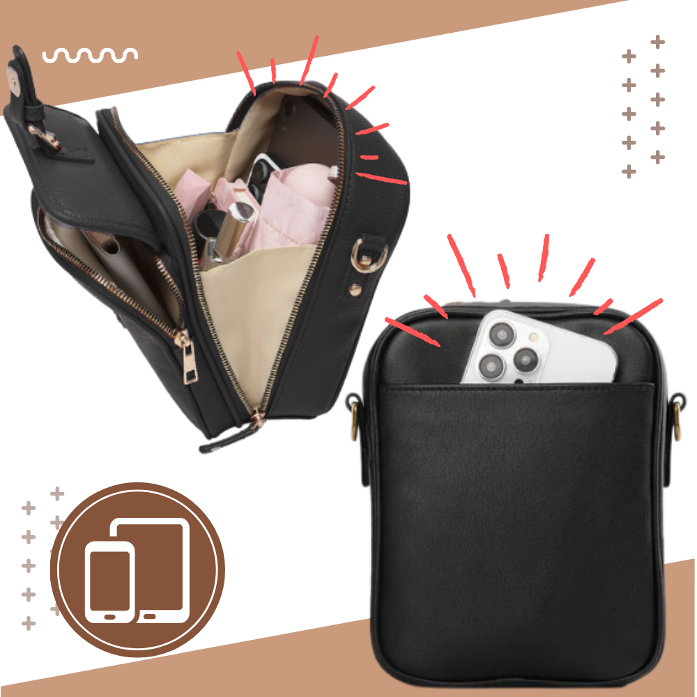 Bolso cruzado vintage estilo todo en uno - Ozerty