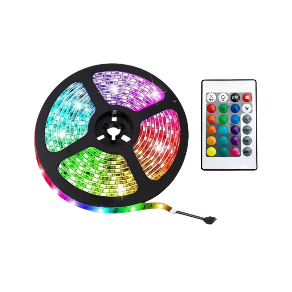 Tira LED RGB de bajo consumo
-1 m / 39.37"2 m / 78.74"3 m / 118.11"5 m / 196.85" - Ozerty