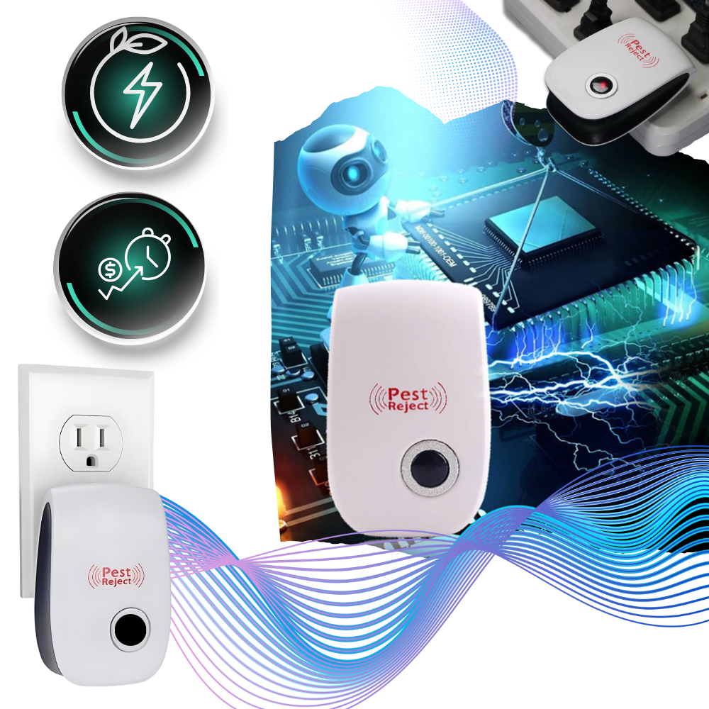 Ahuyentador ultrasónico de plagas de bajo consumo
- Ozerty