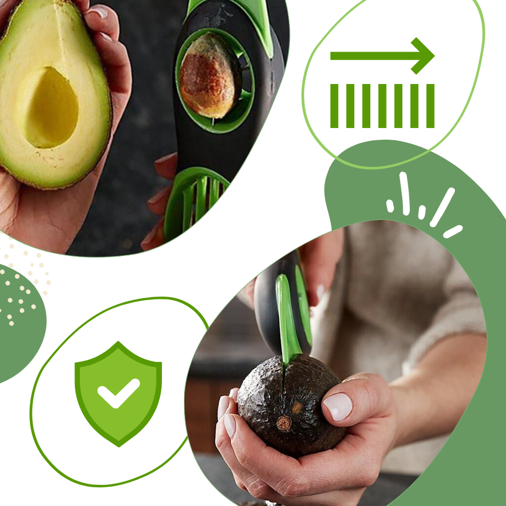 Utensilio multifunción ergonómica para aguacates
- Ozerty