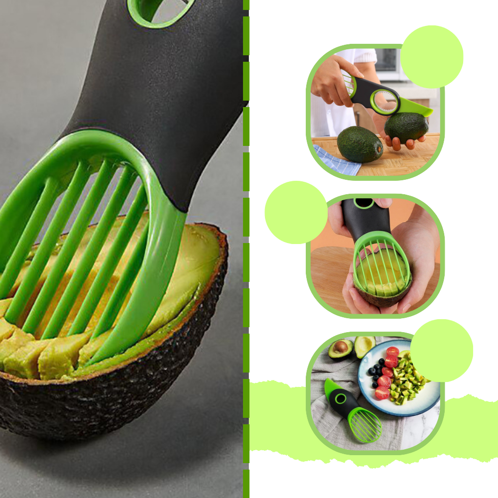 Utensilio multifunción ergonómica para aguacates
- Ozerty