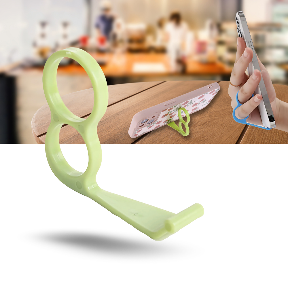 Soporte ergonómico del teléfono con anillas para los dedos - Ozerty