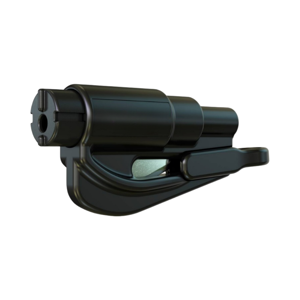 Herramienta rompe-cristales 2 en 1
-Negro - Ozerty