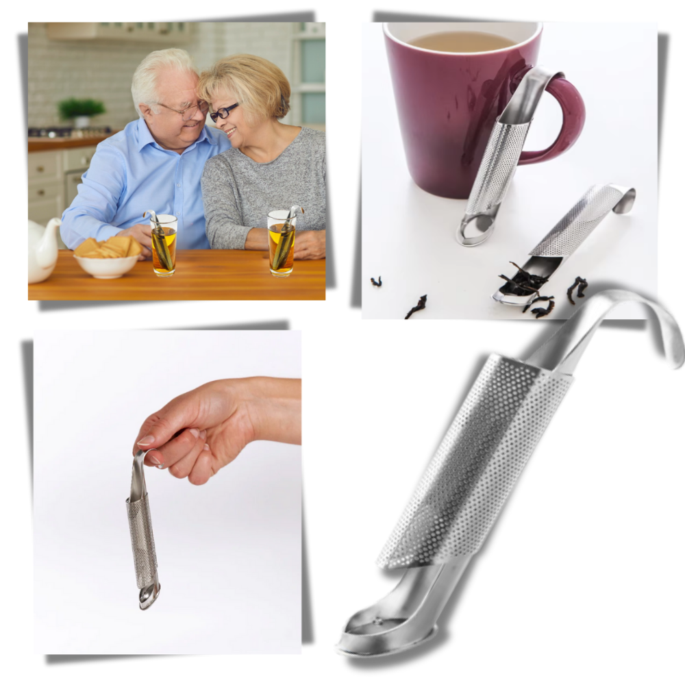 Colador para té de malla fina y acero inoxidable
- Ozerty