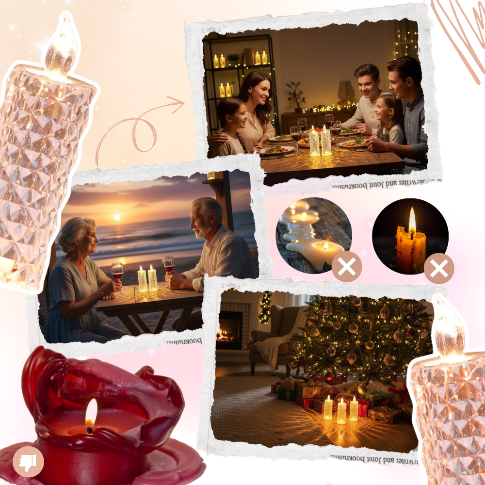 Lámpara de cristal sin llama - Ozerty