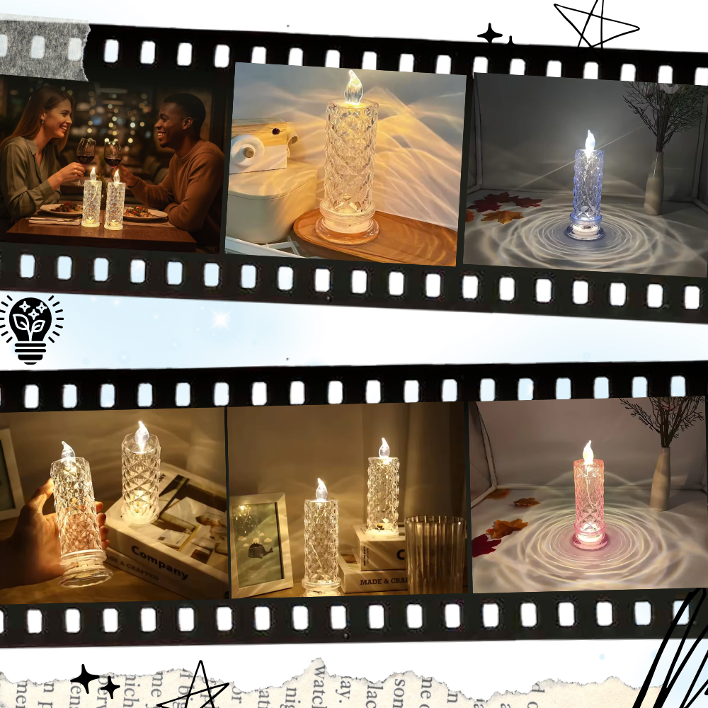 Lámpara de cristal sin llama - Ozerty