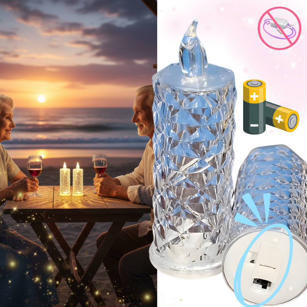 Lámpara de cristal sin llama - Ozerty