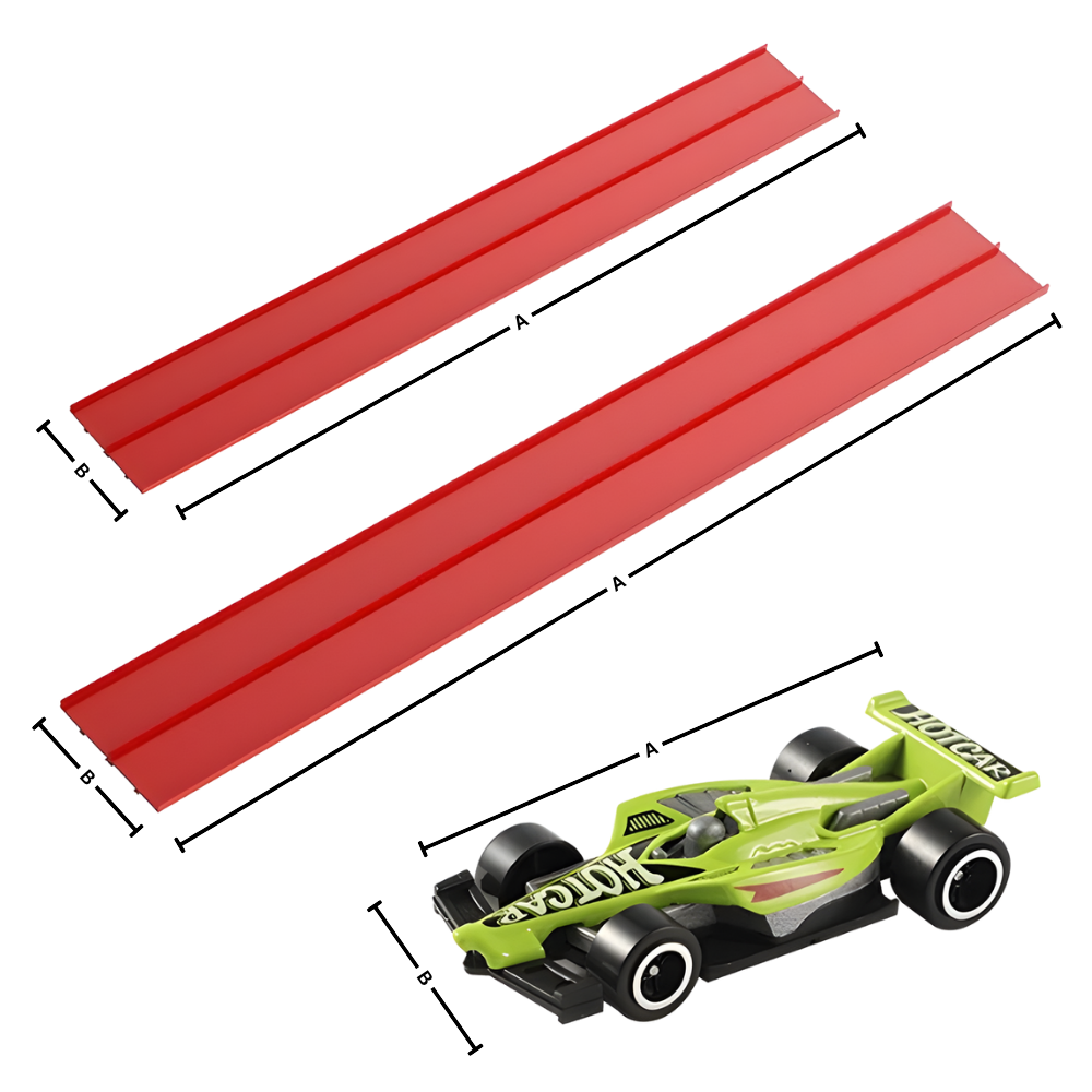 Pista de coches flexible de 2 carriles - Ozerty