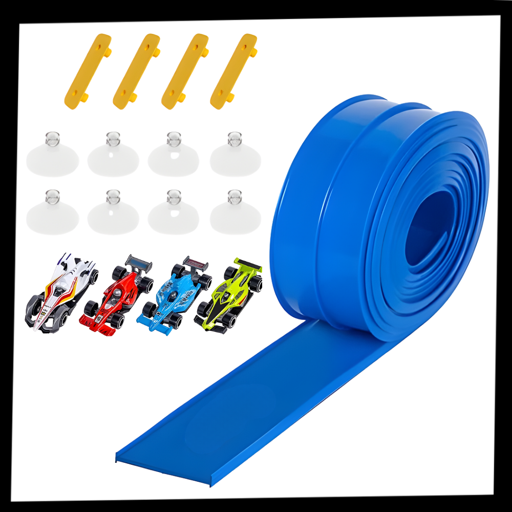 Pista de coches flexible de 2 carriles - Ozerty