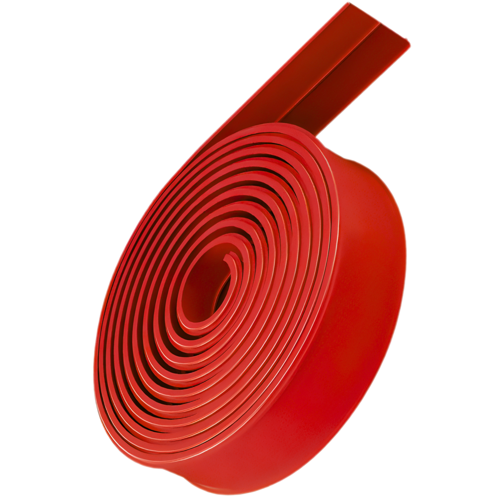 Pista de coches flexible de 2 carriles -Rojo - Ozerty