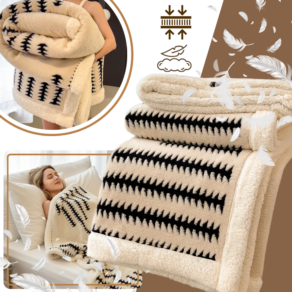 Manta de invierno Jacquard mullida - Ozerty