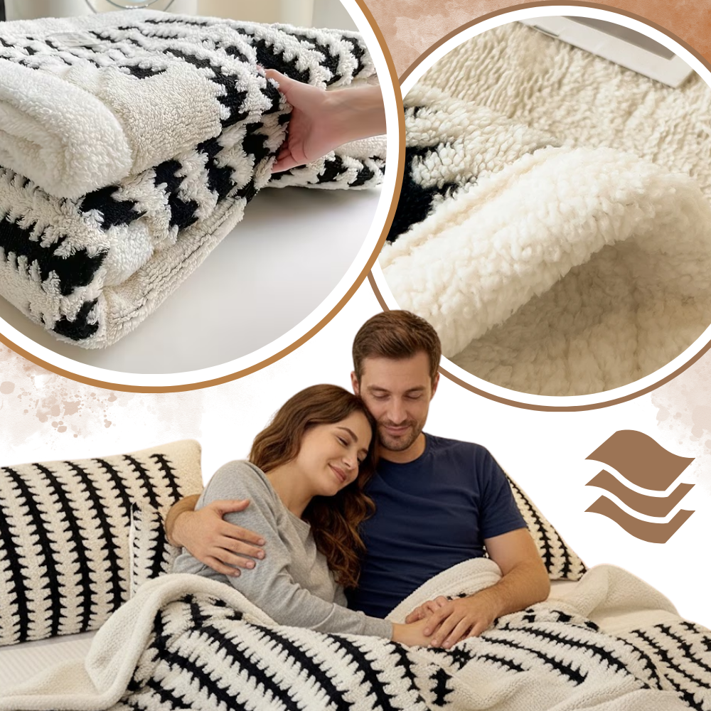 Manta de invierno Jacquard mullida - Ozerty
