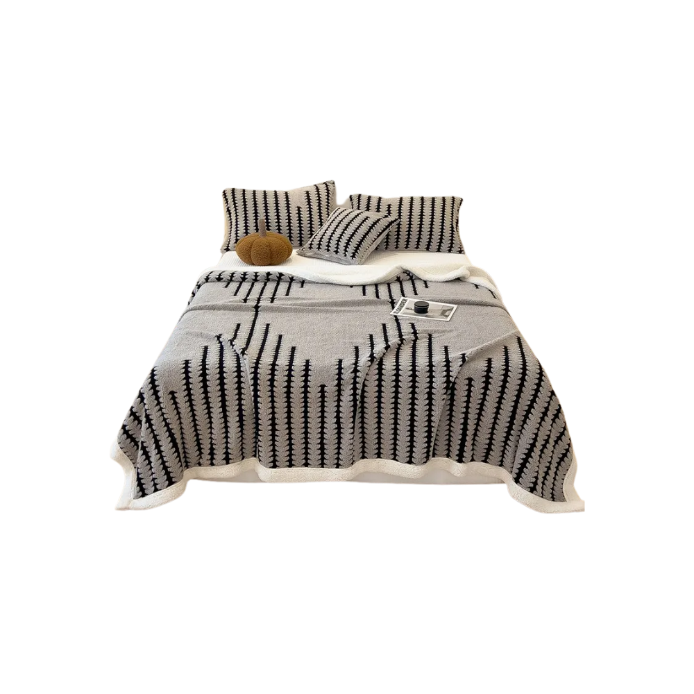 Manta de invierno Jacquard mullida
