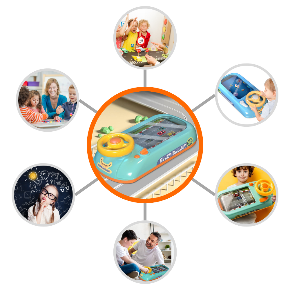 Juguete simulador de conducción educativa
- Ozerty